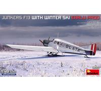 MiniArt Model Kit Junkers F13 Early Prod with Winter Ski 1:48