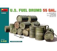 MIN49001 - Miniart 1:48 - US Fuel Drums 55 Gal.