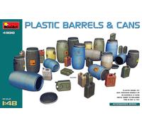 Miniart 1:48 - Plastic Barrels & Cans