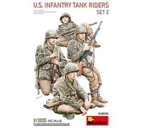 MiniArt Model Kit - US Infantry Tank Riders Set 2 - 1:35 Scale