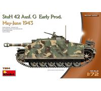 MiniArt Plastic Model Kit StuH 42 Ausf. G 1:72 Scale Early Prod