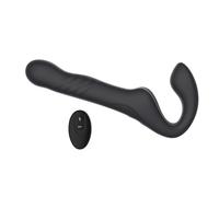 Mina Surge Remote Thrusting & Vibrating Strapless Strap On Silicone Waterproof