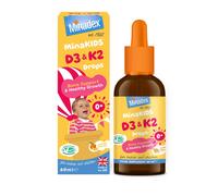 Minadex MinaKIDS D3 & K2 Drops - Delicious Orange Flavoured Supplement with 400 I.U D3, Essential Bone & Immune Support Vitamins f