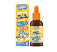 Minadex MinaKIDS Multivitamin Drops - Liquid Vitamins for Children, A, B1, B2, B3, B6, C & D3 (400IU), Vegan, Orange Flavour, 60ml (2-Month Supply), Made in UK