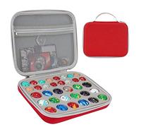 Minahao Toy Storage Box Compatible with Bakugan Battle Planet,BakuCores,Armored Alliance,Geogan Rising,Sponge is Pre-Slotted in Two Sizes,Compatible with Different Bakugan Toys(CASE ONLY) (Red)