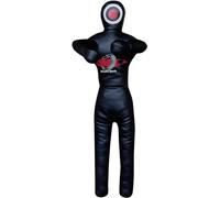 Minahil Sports Wrestling Jiu Jitsu MMA Grappling Dummy Punching Bag Karate Judo Martial Arts Training Throwing Boxing Practice Unfilled 5ft (Black, 5 Ft)