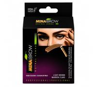 MinaIbrow Light Brown Henna Eyebrow Tint, Water & Smudge Proof Eyebrow Dye