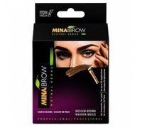 MinaIbrow Medium Brown Henna Eyebrow Tint, Water & Smudge Proof Eyebrow Dye