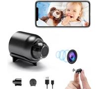 Minakeda Mini Spy Camera,Wireless WiFi HD 1080P Hidden IP Night Vision Camcorder Home Security Camera,Mini Hidden Cameras with App Control Audio Video Recording Motion