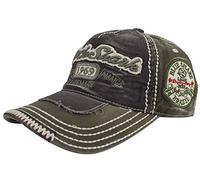 Minakolife Men's Rock Shark Vintage Distressed Cotton Baseball Cap, Green, Medium/X-Large