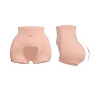 Minaky Silicone Pants Hip Lifting Hollow Out Crotch, Easy to Put On and Take off, Huge Hips for Transgender Drag Queen Crossdressing Cosplay Asian Yellow