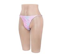 Minaky Silicone Pants with Catheter Hiding Gaff Insertable Panties Fake Pussy Trousers for Transgender Crossdressing，Yellow