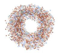 MINAOLULUS 1 Bag Ceramic Rocks Decorative Stones for Flower Arrangements and Landscaping, Assorted Color Round Pottery Clay Ceramsite with Good Texture, Safe for Succulent Plants and Cactus,