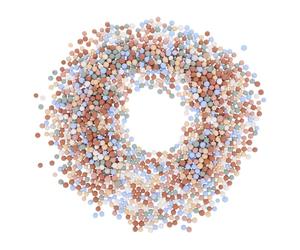 MINAOLULUS 1 Bag Ceramic Rocks Decorative Stones for Flower Arrangements and Landscaping, Assorted Color Round Pottery Clay Ceramsite with Good Texture, Safe for Succulent Plants and Cactus,