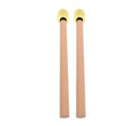 MINAOLULUS 1 Pair Silent Drumsticks Practice Jazz Drum Sticks with Wood Handle and Soft Rubber Tips for Sound Precision Master Rhythmic Control Learning and Practice