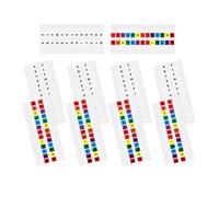 MINAOLULUS 10 Sheets Alphabet Index Tabs Stickers, Waterproof Colorful Page Markers with White and Colored Tabs, Small Sticky Book Flags for Reading and Filing Organization