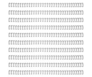 MINAOLULUS 100 Pcs 9.5mm 34-Hole Black Metal Double Loop Binder Rings for Notebook Loose Leaf Binding DIY Book Binder Replacements Office School Supplies