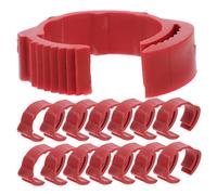 MINAOLULUS 100 Pcs Adjustable Red Poultry Leg Bands 16-18.5mm Diameter Marking Rings for Chicken, Duck, Goose, and Pigeon Identification in Farming Supplies