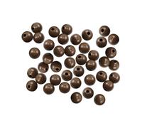 MINAOLULUS 100pcs 16mm Round Coffee Color Wood Beads DIY Garland Wooden Loose Beads for Bracelet Necklace Jewelry Craft Handcraft