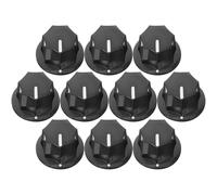 MINAOLULUS 10pcs Electric Guitar Potentiometer Control Knobs Caps, Large 7-sided Volume Tone Replacement for Amplifier and Effects Pedal, Instrument Accessory for Guitar Sound Adjustment