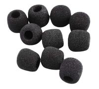 MINAOLULUS 10pcs Microphone Windscreen Covers Sponge Headset Mic Covers for Lapel Wireless Microphones Easy to Install Lightweight Comfortable for Extended Use