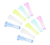 MINAOLULUS 10pcs Plastic Knitting Rings with Creative Shapes for Yarn Tension and Even Tension Control, Convenient Crochet Open Finger Rings for Knitting Work and Weaving Projects