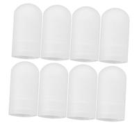 MINAOLULUS 10pcs Silicone Drumstick Caps Protective Mute Tips for Drumsticks for Drum Instruments Practice the Go Improves Rhythm Easy Storage