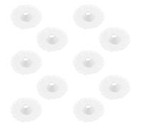 MINAOLULUS 10pcs White Lace Bouquet Holder for Wedding Bride, Easy to Carry and Store Cloth Floral Collar Accessory for Flower Shop and Party Decoration