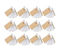 MINAOLULUS 12 Pcs Ring Loose-leaf Notepad Portable Notepads Paper Binder Memo Cards Refillable Convenient to Carry for Daily Life Students and Teachers