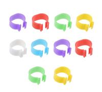MINAOLULUS 120pcs Poultry Identification Rings Chicken Leg Bands Multi-color Open Foot Rings for Ducks Roosters Goose Racing Marking Supplies Random Color