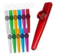 MINAOLULUS 12pcs Metal Kazoo Instruments Kazoo for Boys and Girls and Beginners Musical Instruments Bulk