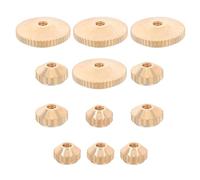 MINAOLULUS 12pcs Quartz Clock Movement Nut Replacement Brass Floor Grandfather Clock Hand Nuts Hardware Components Repair