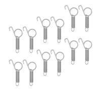 MINAOLULUS 12pcs Spring-Latch Hooks Rabbit Cage Hooks Quick Opening and Closure Design Stainless Steel Prevent Animals from Escaping