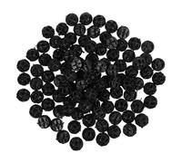 MINAOLULUS 150pcs Black Bio Balls Filter Media with Sponge 16mm for Aquarium Pond Filtration, Biochemical Ball Filter Accessories for Freshwater and Marine Fish Tanks