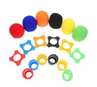 MINAOLULUS 18pcs Microphone Accessory Set with Handheld Sponge Covers, Silicone Anti-rolling Rings, and Bottom Rod Sleeves in Navy, Red, Orange, Black, Green, and Yellow for Karaoke and Stage