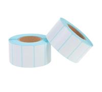 MINAOLULUS 2 Rolls 40mm X 20mm Self Adhesive Thermal Shipping Labels, Waterproof and Oil-Resistant Horizontal Single-Row Express Label Stickers for Office and Mailing Use, 1200pcs Each