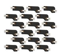 MINAOLULUS 20 Pcs Hot Swap Pcb Socket Black Abs Two Clamps Operating Life 100 Cycles Hot Plug Connectors for Hot-swappable Keyboards