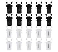 MINAOLULUS 20pcs Replacement Buckles for Trash Can, Plastic Trash Bin Locks with Reliable Push-button Function, without Burrs, Suitable for Daily Life and Home Waste Bins