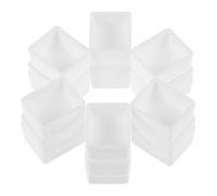 MINAOLULUS 24pcs Plastic Empty Watercolor Half Paint Pans Set with Opp Bag Packaging, DIY Watercolour Paint Pans for Portable Painting and Mixing, Suitable for Artists and Students