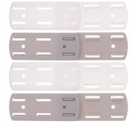 MINAOLULUS 2pair Wall Mounted Socket Holder for Extension Power Strips, Abs Material with Insert Type Design and Easy Installation, Suitable for Laminated Base and Color