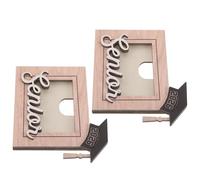 MINAOLULUS 2pcs 2026 Graduation Wood Magnetic Photo Frame for Fridge Or Locker - Fits 2x3 2.5x3.5 Inch Pictures - Mini Refrigerator Magnet Picture Holder for High School and College Seniors