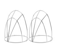 MINAOLULUS 2pcs Ancient China Headdress Frame Metal Wire Base Elegant Craftsmanship Silver Hair Crown Rack with Excellent Durability Without Pressure During Extended Wear for Cosplay