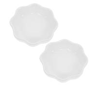 MINAOLULUS 2pcs Ceramic Hamster Bowls Washable Chinchilla Feeders Wear-resistant Pet Food Dishes Compact Design for Squirrels Easy to Clean Prevents Spills