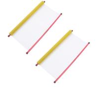 MINAOLULUS 2pcs Chinese Calligraphy Water Writing Scrolls with Yellow Fleece Backing, Blank Reusable Practice Cloths for Home Calligraphy Art and Beginner Brush Painting