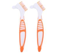 MINAOLULUS 2pcs Double-Sided Turtle Shell Cleaning Brush Aquatic Tortoise Shell Cleaner for Aquarium Care Effective Mud Removal Tool Ergonomic Handle