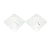 MINAOLULUS 2pcs Free Motion Quilting Templates Set for Domestic Sewing Machines - Patchwork Sewing Crafts Stencils with Pattern Master Ruler for DIY Quilted Design and Decoration