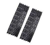 MINAOLULUS 2pcs Leaf Printed Fashion Curtain Black Polyester Single Side Window Screening Panels for Wedding or Clothes Shop Background