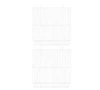 MINAOLULUS 2pcs Metal Hamster Cage Divider Panel for Small Pets, Rodent Habitat Separator for Indoor Outdoor Bunny, Guinea Pig, Rat Enclosure Partition