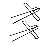 MINAOLULUS 2pcs Metal Music Score Clips Black Music Book Holders for Piano and Keyboard Stands Sturdy Page Holders Secure Grip