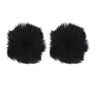 MINAOLULUS 2Pcs Microphone Cover Splash Furry Windscreen for Ktv Singing Accessories Reduces Wind Noise Protects Saliva for Professional Use and Live
